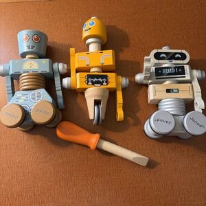 Janod Brico'kids Take-Apart DIY Robots 50+ Piece Set – Ages 3+